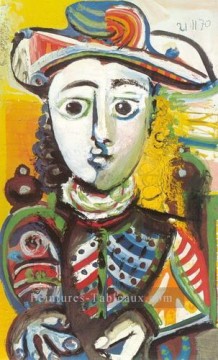  Picasso Tableaux - Jeune fille assise 1970 cubisme Pablo Picasso